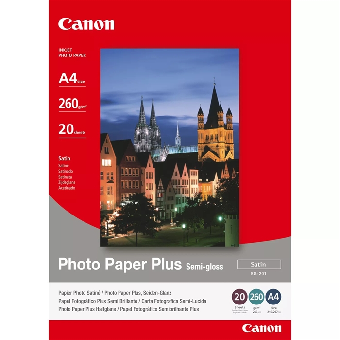 Canon SG-201 Photo Plus Semi-gloss 260g/m² - A4, 20 listov