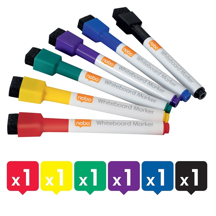 Nobo WB marker mini fine okrogel 2 mm sortirano (6)