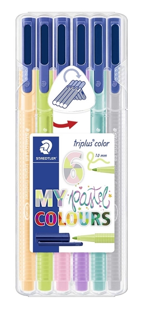 Staedtler Fiberpen Triplus Color 1,0 mm Pastel izbor (6)