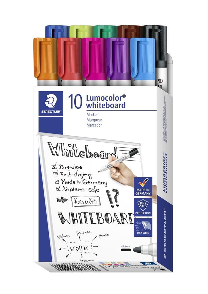 Staedtler WB marker Lumocolor okrogel 2 mm sortirano (10)