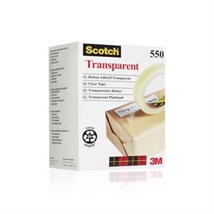 3M lepilni trak Scotch 550 19mmx66m prozoren