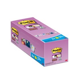 3M Post-it listki super lepljivi 76 x 76 mm, rumeni - paket 16 kosov