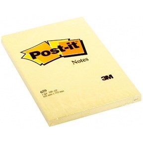 3M Post-it beležke 102 x 152 mm, rumena