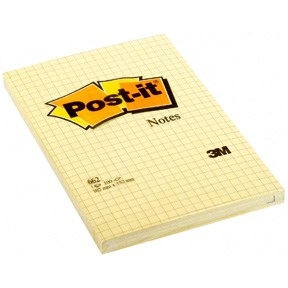 3M Post-it Notes 102 x 152 mm, kvadratne rumene - 6 paketov