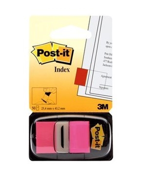 3M Post-it kazalke 25,4 x 43,2 mm, neonsko roza