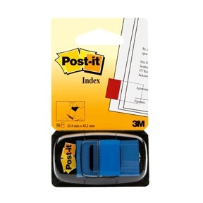 3M Post-it indeksni označevalci 25,4 x 43,2 mm, modra