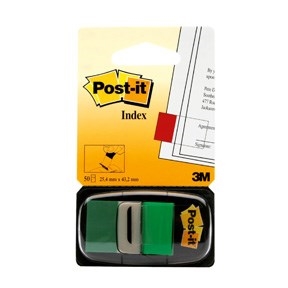 3M Post-it kazalke 25,4 x 43,2 mm, zelene