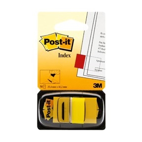 3M Post-it Indexmarkerji 25,4 x 43,2 mm, rumeni