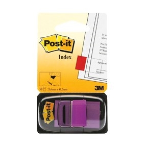 3M Post-it Index zavihki 25,4 x 43,2 mm, vijolični