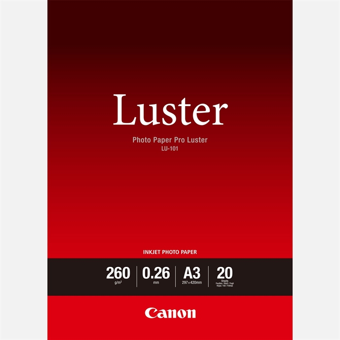 Canon Photo Paper Pro Luster 260g/m² - A3, 20 listov