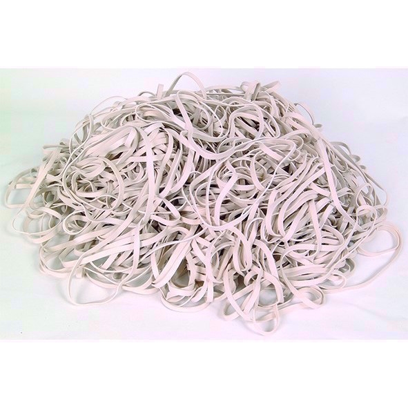 Gumica Siam 160x5,0mm bela (500g)