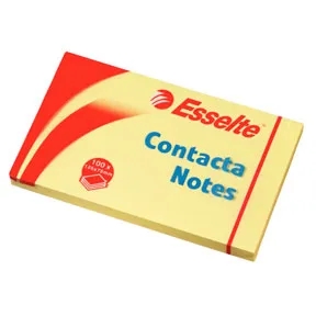 Esselte Contacta beležke 75 x 125 mm, rumene