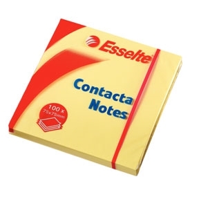 Esselte Contacta Listki 75 x 75 mm, rumeni