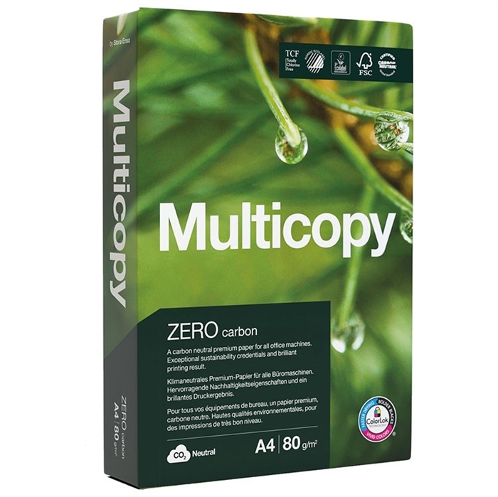 A4 MultiCopy Zero 80 g/m² kopirni papir - paket 500 listov