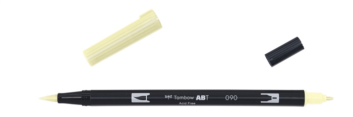 Tombow Marker ABT Dual Brush 090 limonina krema