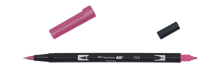 Tombow Marker ABT Dual Brush 743 vro?e roza