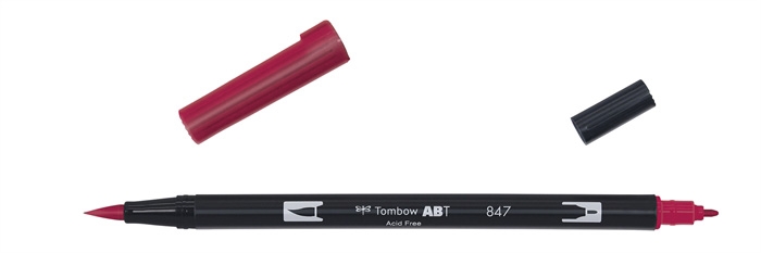 Tombow Marker ABT Dual Brush 847 škrlatno