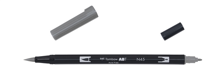 Tombow Marker ABT Dual Brush N45 hladno siv 10