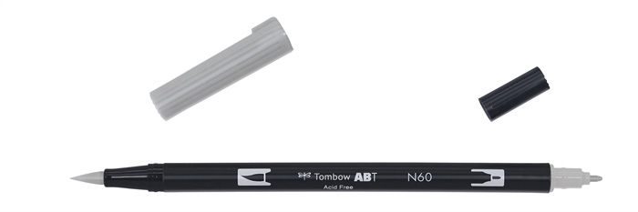 Tombow Marker ABT Dual Brush N60 hladno siv 6