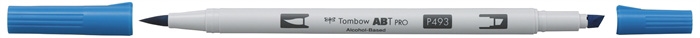 Tombow Alkoholni marker ABT PRO Dual Brush 493 reflex blue