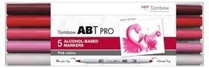 Tombow Marker alkohol ABT PRO Dual Brush 5P-5 Roza barv (5)