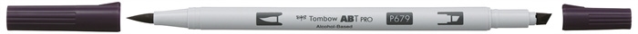 Tombow Marker alkohol ABT PRO Dual Brush 679 temno sliva