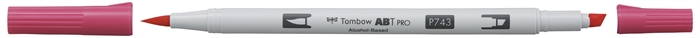 Tombow Marker alkohol ABT PRO Dual Brush 743 vro?e roza