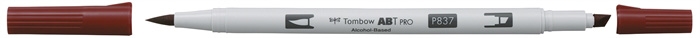 Tombow Marker alkohol ABT PRO Dual Brush 837 vinsko rde?