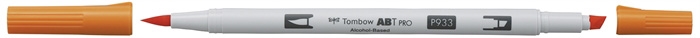 Tombow Marker alkohol ABT PRO Dual Brush 933 oranžna