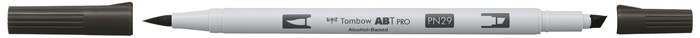 Tombow Marker alkohol ABT PRO Dual Brush N29 toplo siv 13