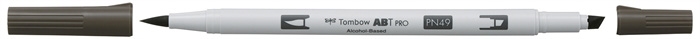 Tombow Marker alkohol ABT PRO Dual Brush N49 toplo siv 8