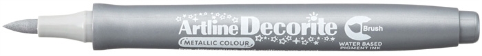 Artline Decorite Brush srebrna