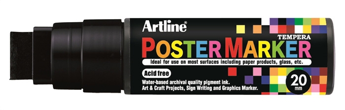 Artline Poster Marker 20 črn