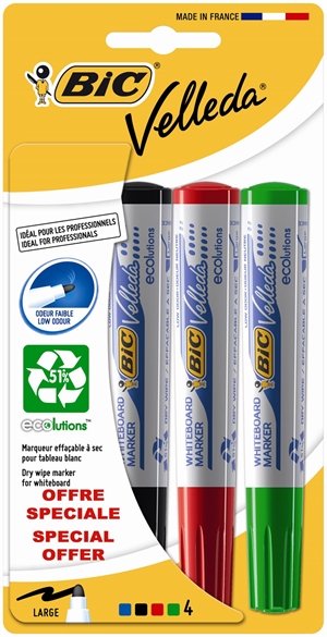 Bic Velleda tabla pisalo 1701 (4 barve)