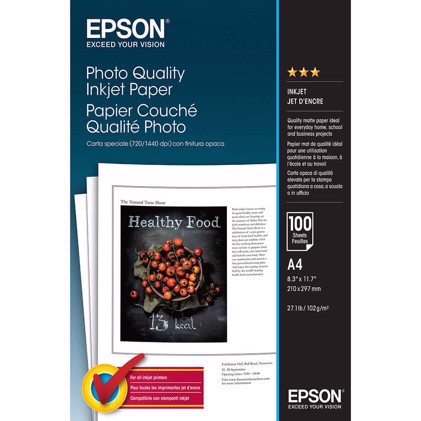 Epson photo quality Inkjet paper 102g/m² - A4, 100 listov