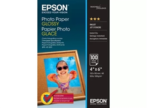 Epson fotografski papir sijaj , 200 g/m² - 10 x 15 cm - 100 listov