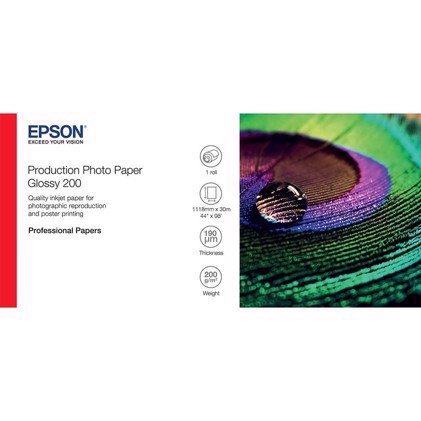 Epson Production Photo Paper Glossy 200 44" x 30 metrov