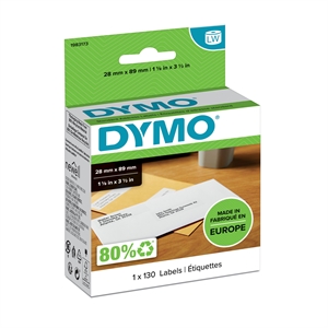 Dymo LabelWriter nalepke 28 x 89 mm, 1 x 130 kos.