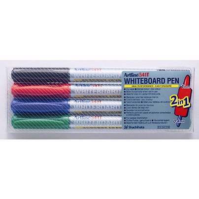 Artline Marker za tablo 541T 2-v-1 4-set