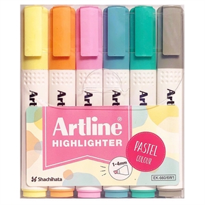 Artline Prepisovalni flomaster 660 Pastel 6-P