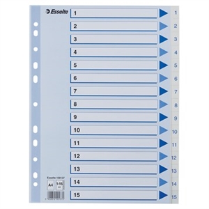 Esselte Register PP A4 1-15 bel