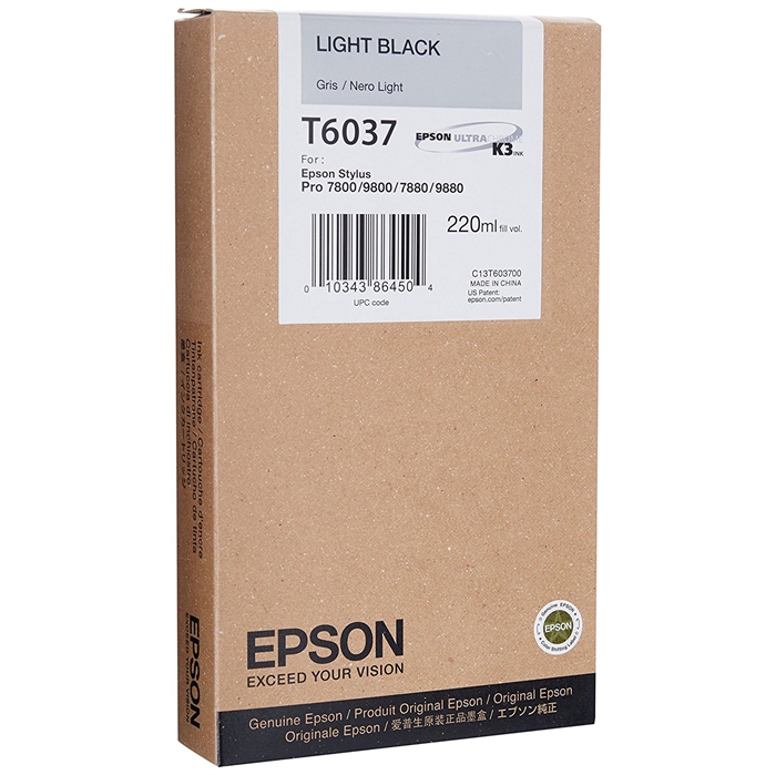 Epson svetlo črna T6037 - 220 ml črnilna kartuša