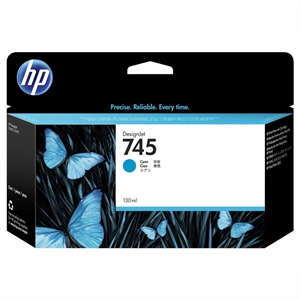 HP 745 cyan kartuša, 130 ml