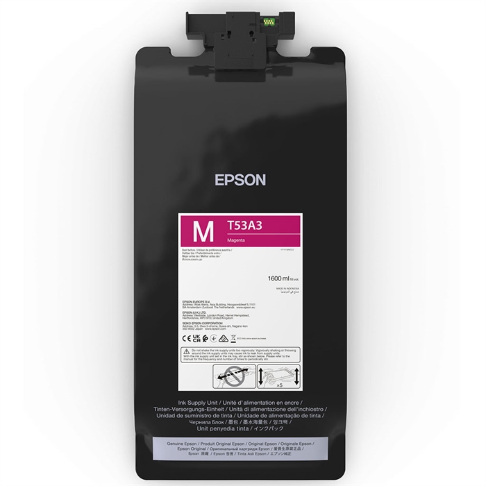 Epson črnilna vrečka Magenta 1600 ml - T53A3