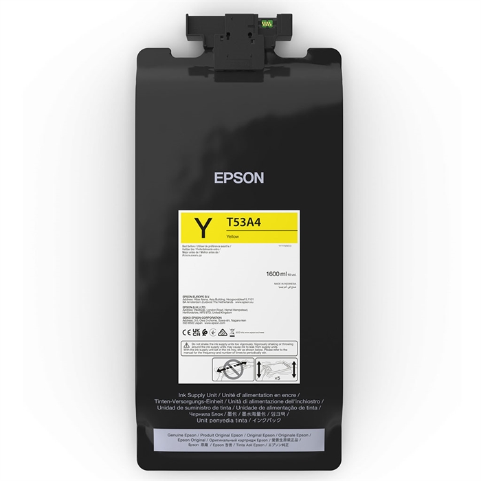 Epson vrečka s črnilom Rumena 1600 ml - T53A4