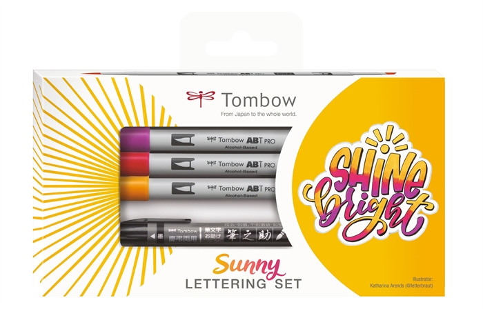 Tombow Marker alkohol ABT PRO Sunny Lettering set (5)