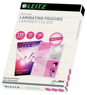 Leitz laminirne folije sijaj 125my A5 (100)