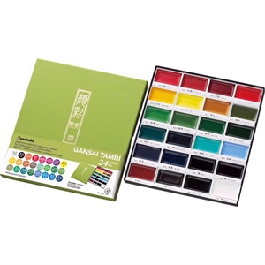 ZIG GANSAI TAMBI Aquarel 24 barvni set