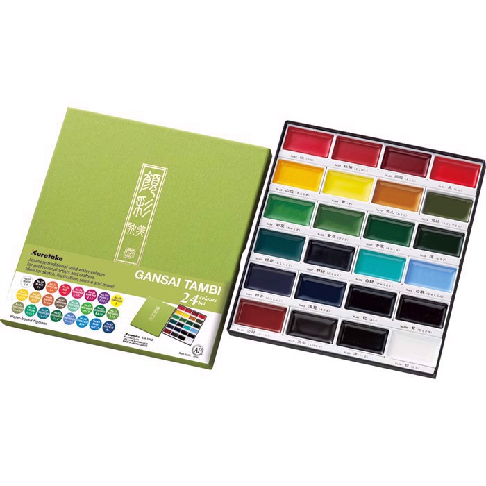 ZIG GANSAI TAMBI Aquarel 24 barvni set