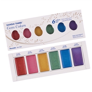 Zig Gansai Tambi Gem Colors Set 6 barv